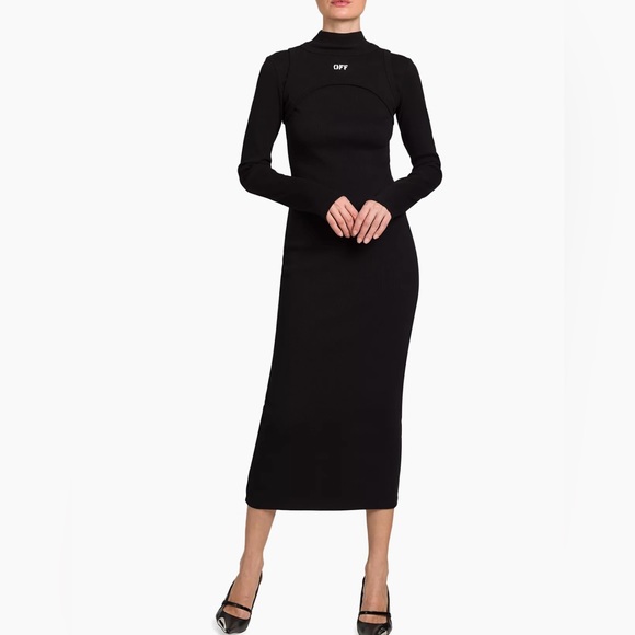 Off-White
Stamped Logo Turtleneck Midi-Dress - Picture 2 of 9